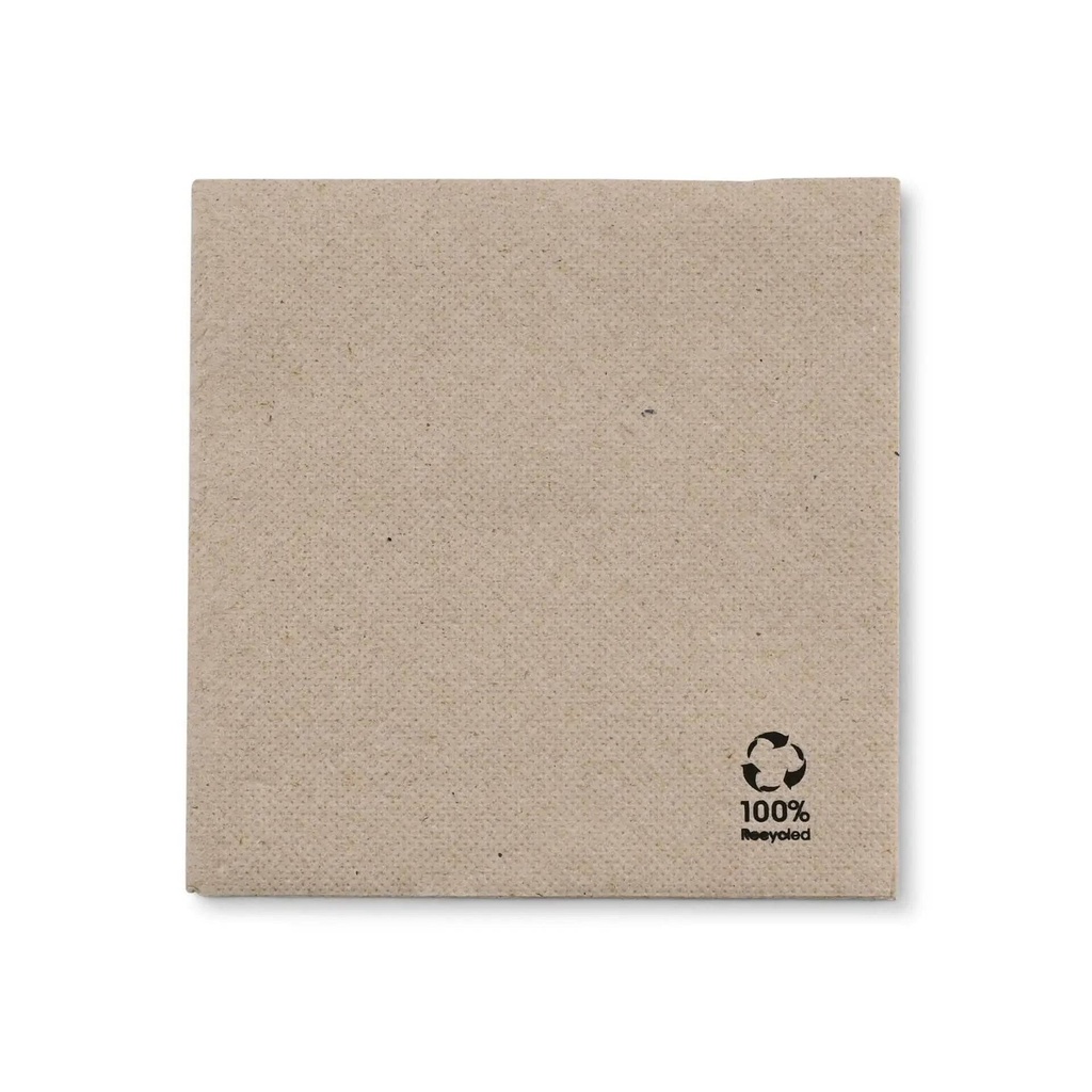 Servietten 2-lagig 1/4 Falz – 24x24cm Braun, 4000 Stk.