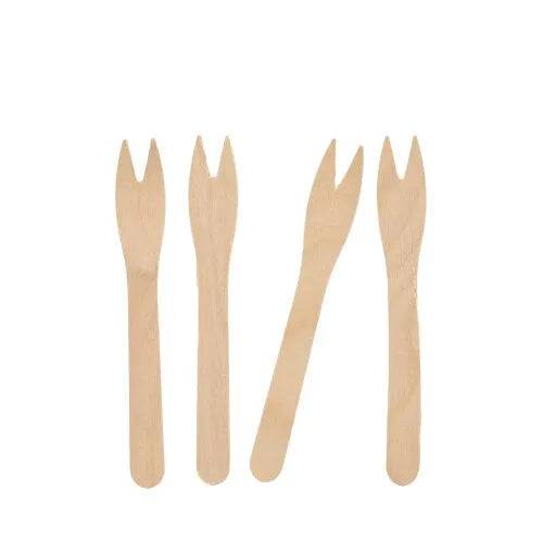 Snackgabeln Holz 12,1 cm – 4.000 Stück