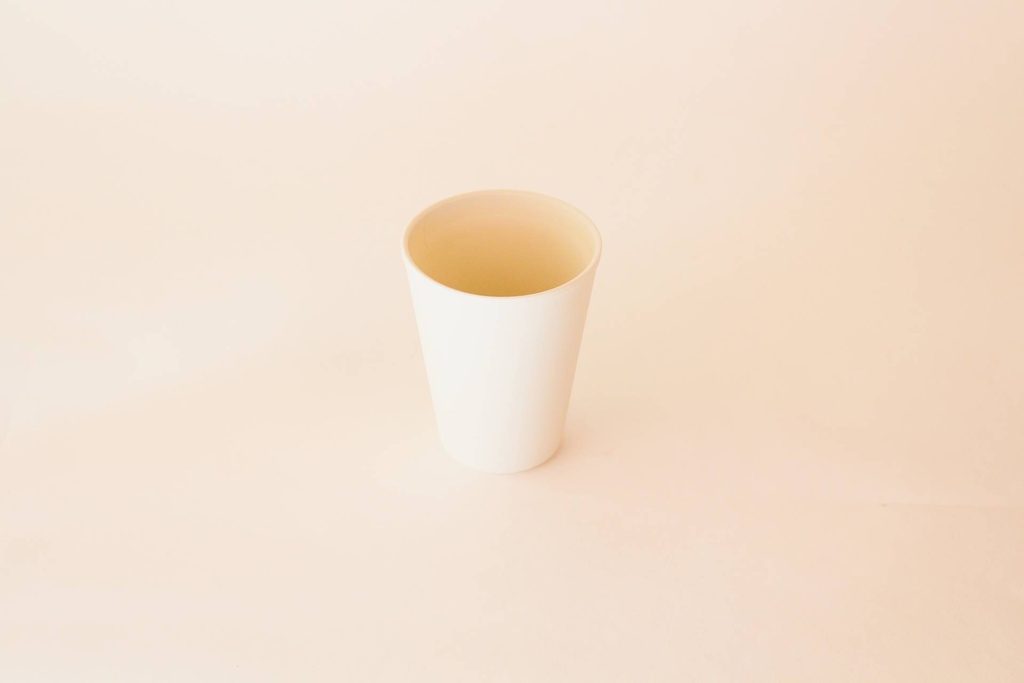 Becher Ø90x115mm/300ml ohne Deckel / cremeweiß / 48 Stk.