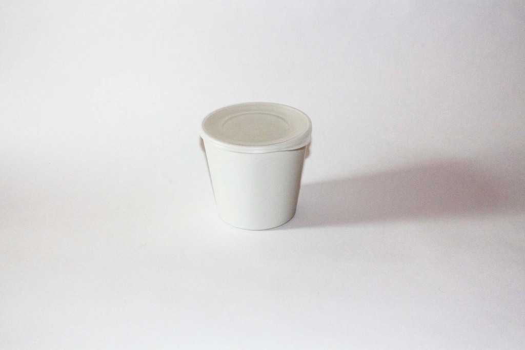 Multi Cup Ø120x110mm/750ml mit Deckel / cremeweiß / 48 Stk.