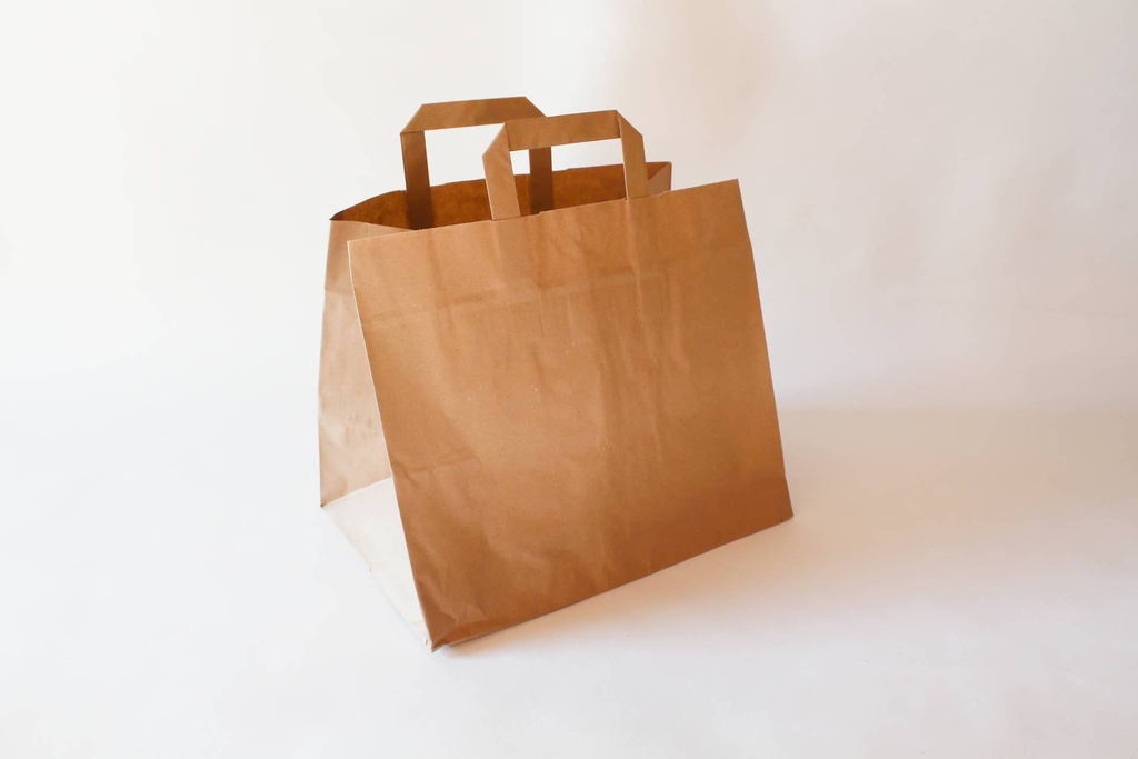 Papiertragetasche Flachhenkel 26+17x25cm