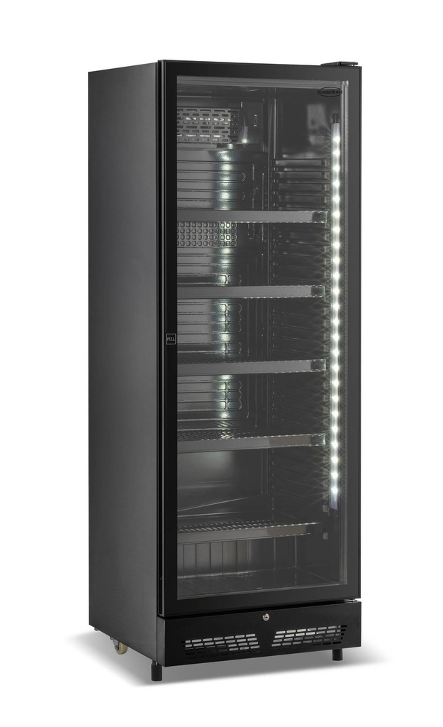 Kühlschrank 1, 650 x 595 x 1795 mm, 400 L, schwarz
