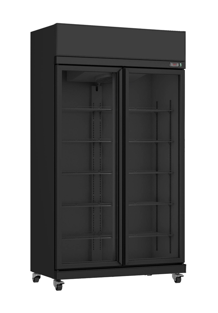 Kühlschrank 2, 1100 x 596 x 2003 mm, 580 L, schwarz