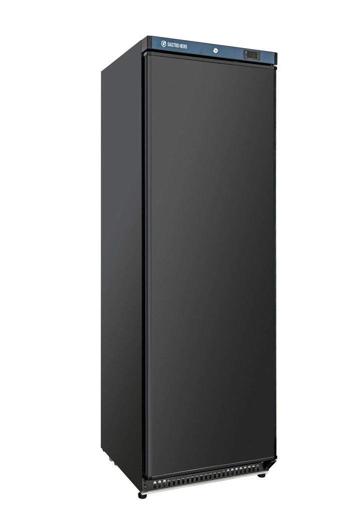 Lagertiefkühlschrank ECO 400, Innenraum aus Kunststoff, schwarz