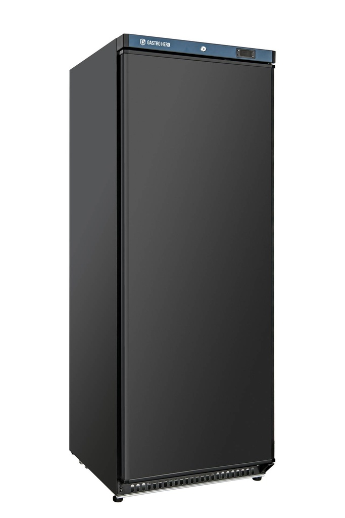Lagertiefkühlschrank ECO 600, Innenraum aus Kunststoff, schwarz