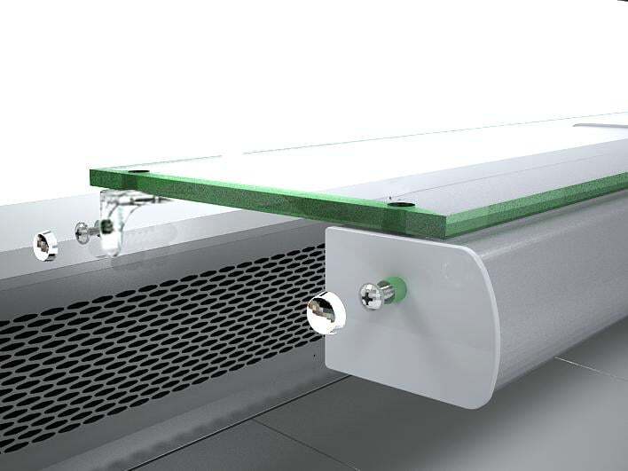 Glas-Zwischenablage PROFI 150 für KTR-PROFI150