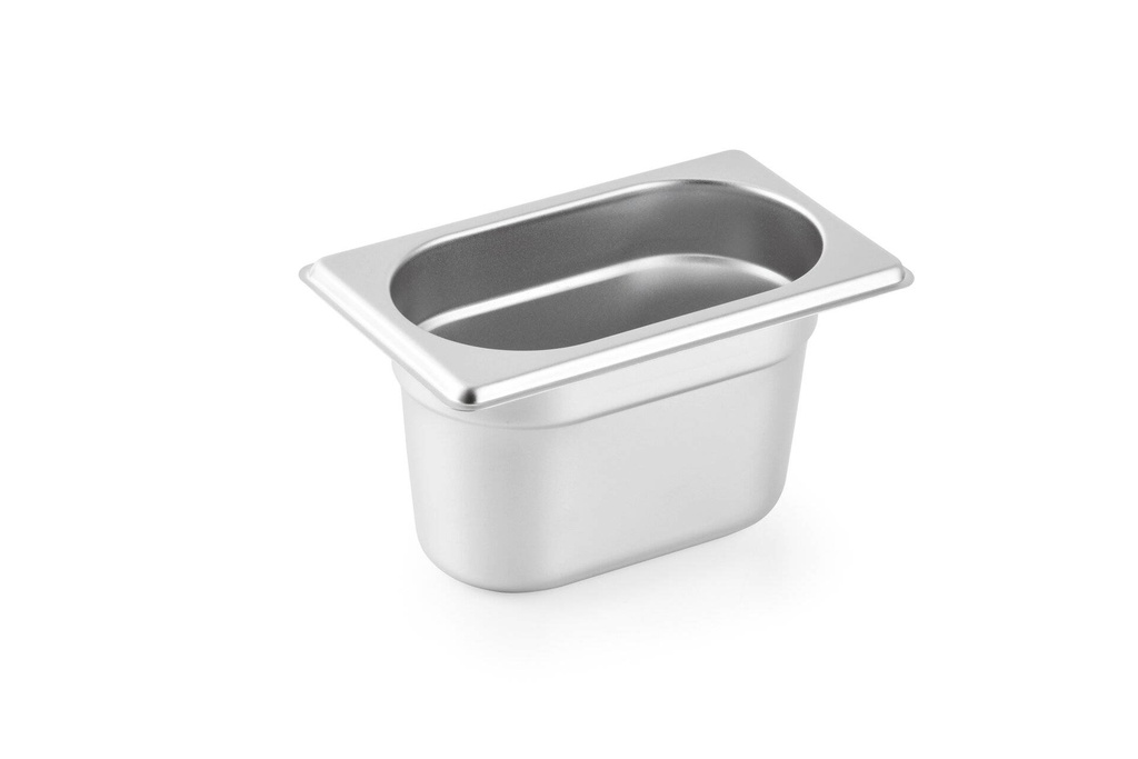 6 x "BASIC" Gastronormbehälter 1/9 - 100 mm Tiefe
