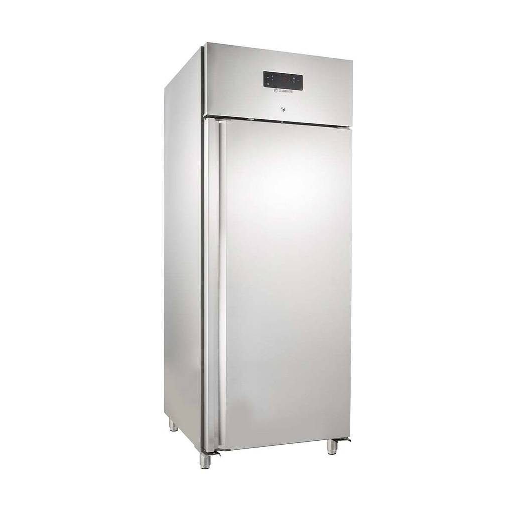 Gastronomie Kühlschrank ECO 700 GN 2/1 Monoblock , 616 Liter Kühlraumvolumen, 3 verstellbare Einlegeböden, Robuste Bauweise, Edelstahl