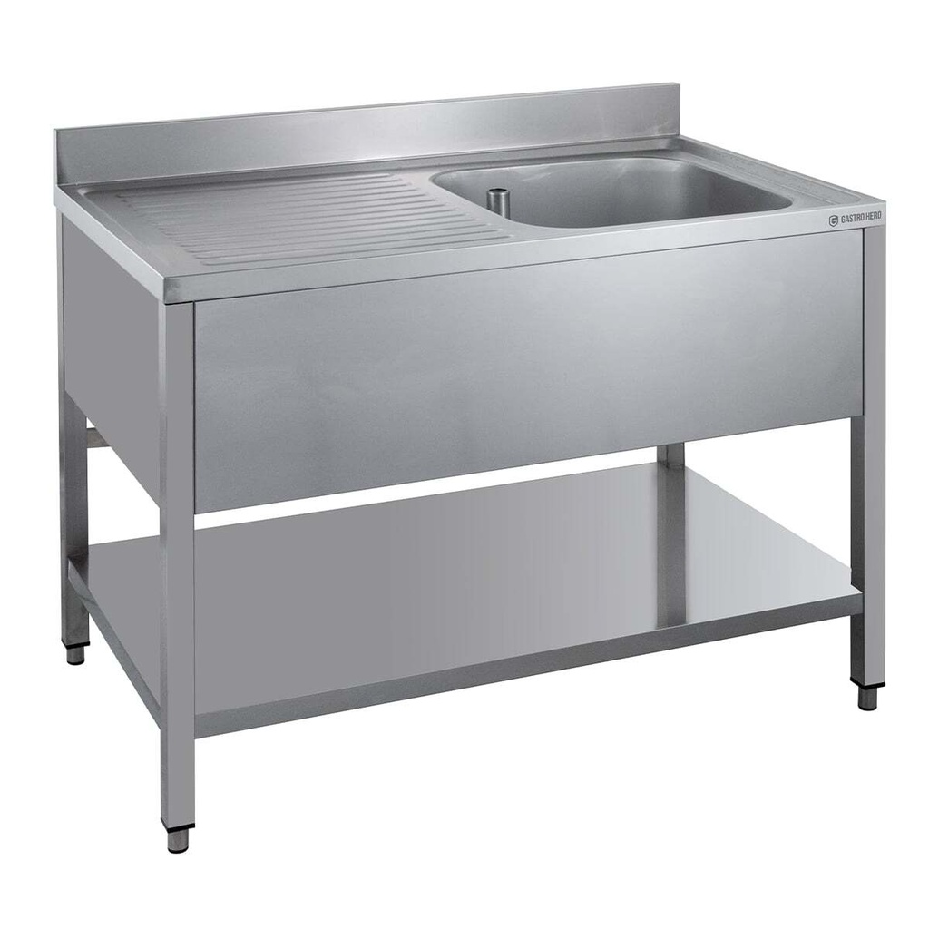 Spültisch ECO 12x7 mit 1 Becken rechts