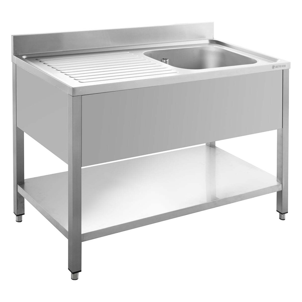 Spültisch ECO 12x6 mit 1 Becken rechts