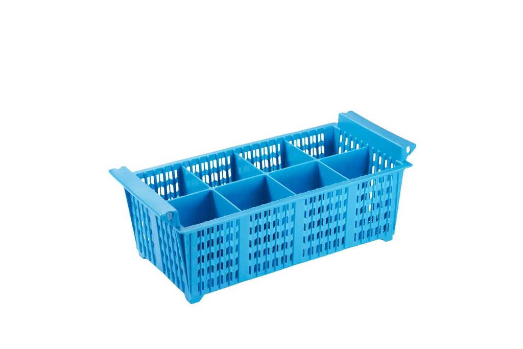 Besteckkorb 8 Fächer 89x89 mm, blau