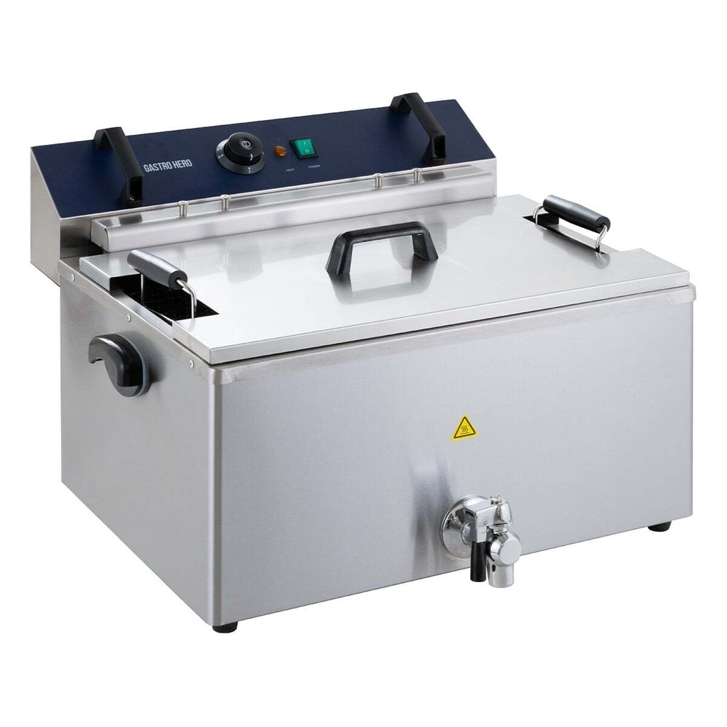 Elektro Backwaren-Fritteuse - 20,4 Liter - 5 kW - mit Ablasshahn