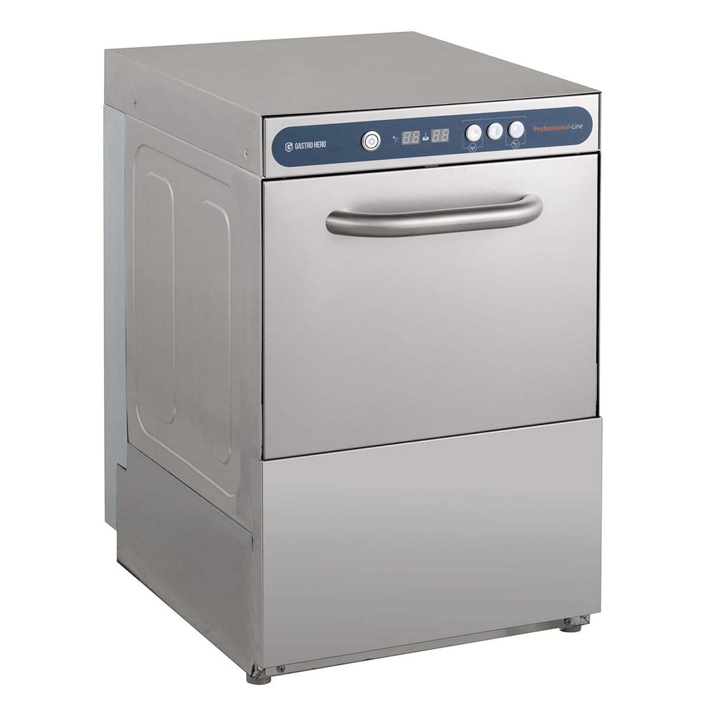 Gläserspülmaschine PROFI Digital 40 SL 40x40 cm Korbmaß, mit Reiniger- & Klarspüldosierer, mit Ablaufpumpe, Made in Europe, 230 Volt