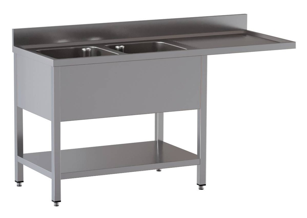 Spülzentrum ECO 18x6 mit 2 Becken Links