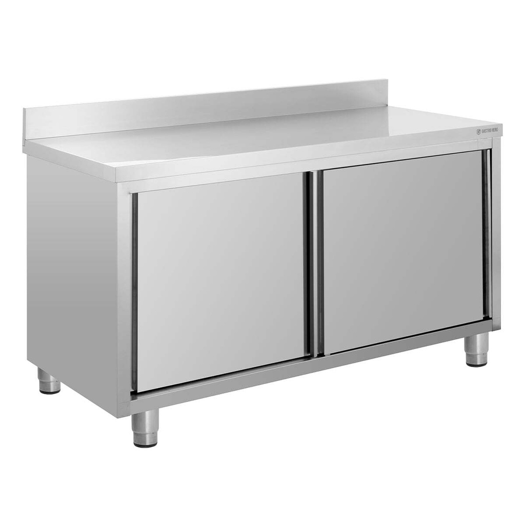 Edelstahl-Arbeitsschrank ECO 16x7 mit Aufkantung
