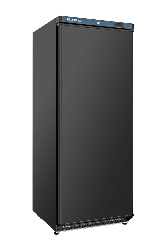 Lagerkühlschrank ECO 600, Innenraum aus Kunststoff, schwarz