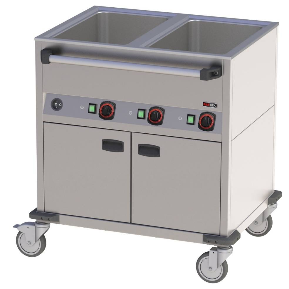 Bain-Marie-Wagen-Fahrbar 2x GN 1/1