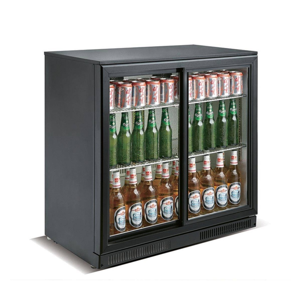 Flaschenkühlschrank 228 Liter mit 2 Schiebetüren | 902x565x900 mm