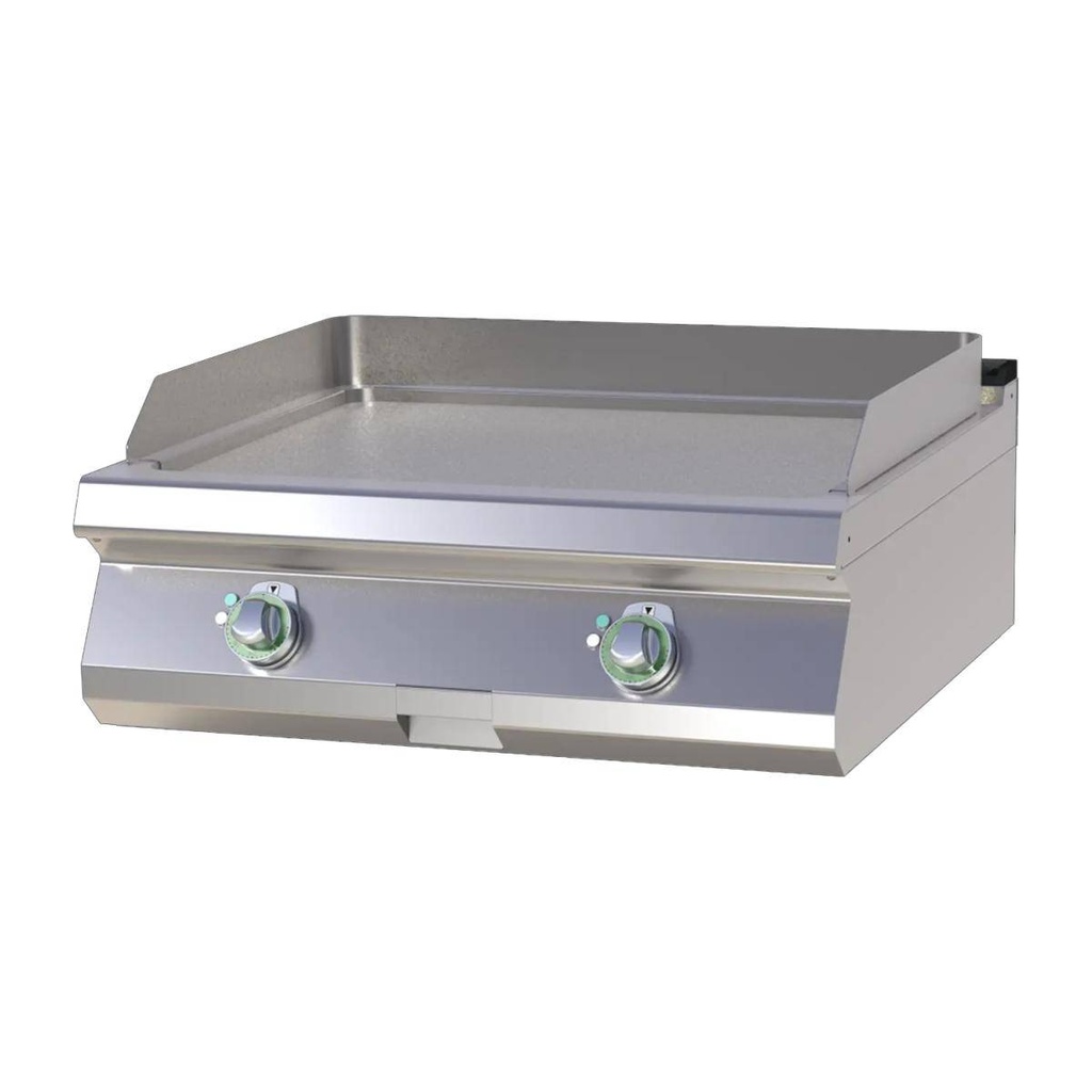 Elektro-Grillplatte glatt mit 2 Heizzonen
