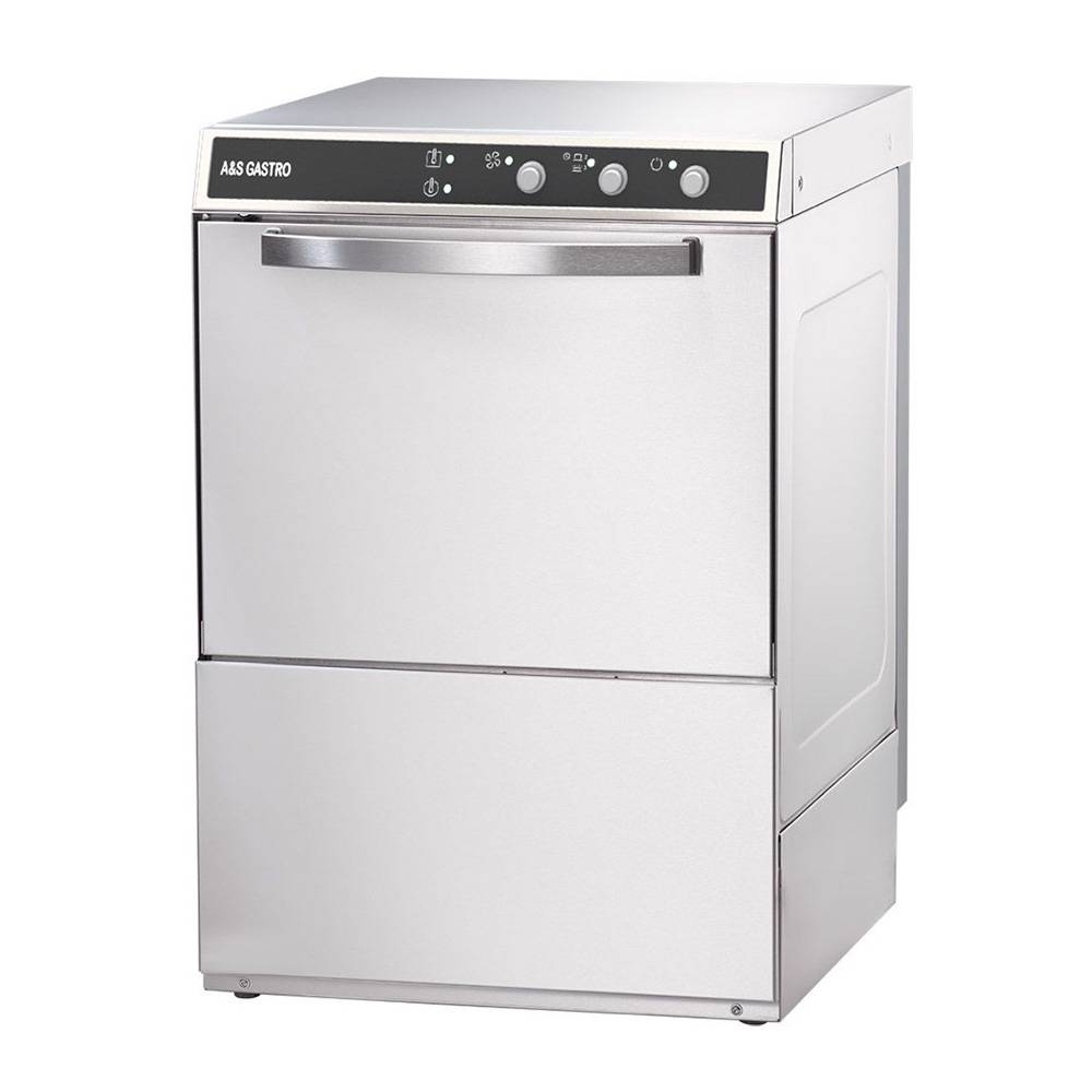 Geschirrspülmaschine inkl. Klarspülmitteldosierpumpe | 400 Volt, 4,9 kW | 565x665x835 mm