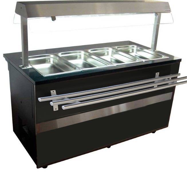 Kühltheke Gastroline Open mit Tablett Rutsche | 726 Liter Volumen | 2500x800x850/1350 mm