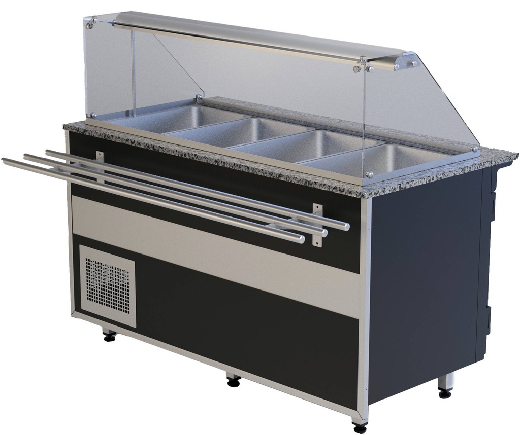 Speiseausgabe Gastroline Bemar T | Volumen: 576 Liter | 2000x900x850  mm
