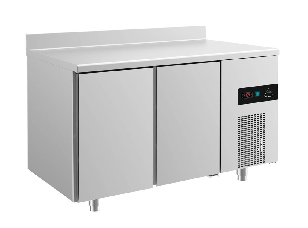 Kühltisch -2 bis +8°C 1400x700x850mm mit 2 Türen u. Aufkantung