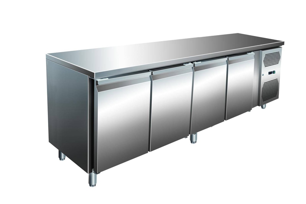 VIP Kühltisch mit 3 Türen und Aufkantung -2 bis +8°C 1.795x700x860 mm