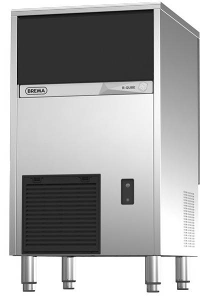 Eiswürfelbereiter mit Ablaufpumpe | Eisproduktion: ca. 48 kg / 24 Stunden| Luftkühlung | R290, 450 W | 497x592x797 mm