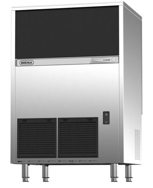 Eiswürfelbereiter mit Ablaufpumpe | Eisproduktion: ca. 95 kg / 24 Stunden| Luftkühlung | R290, 870 W | 738x600 mmx1010 mm