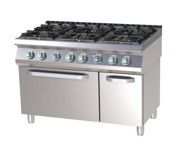 Thermik Serie 700 I Gasherd mit Gas-Backofen I SPT-7120/21G