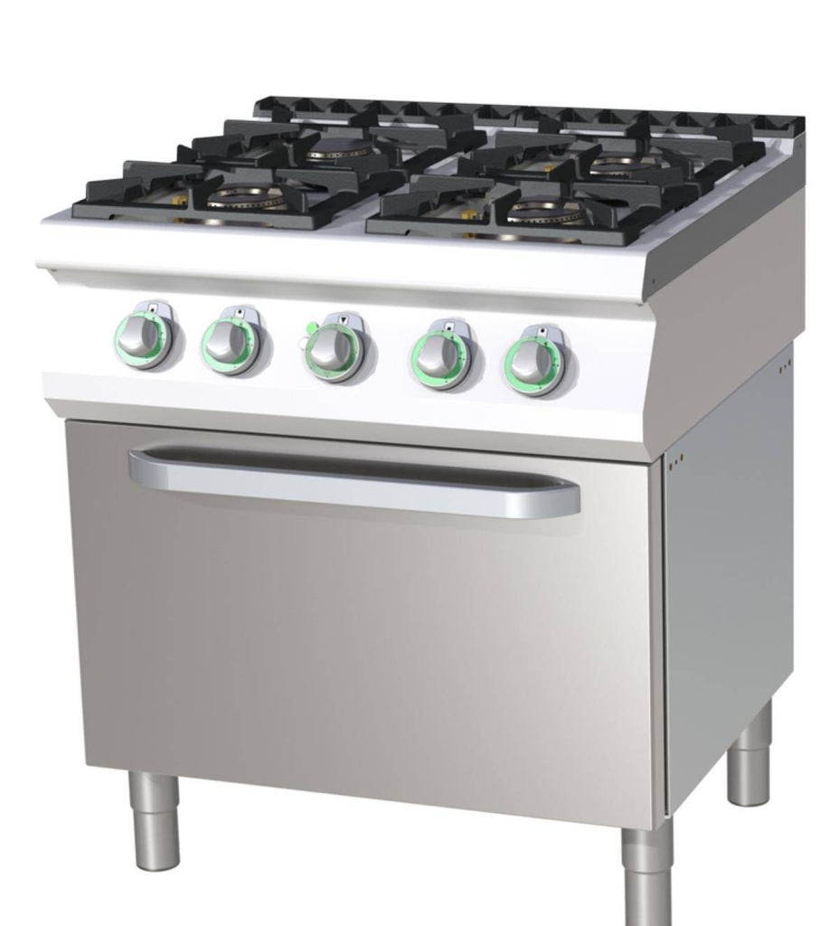 Thermik Serie 700 I Gasherd mit Elektro-Backofen I SPT-780/11GE