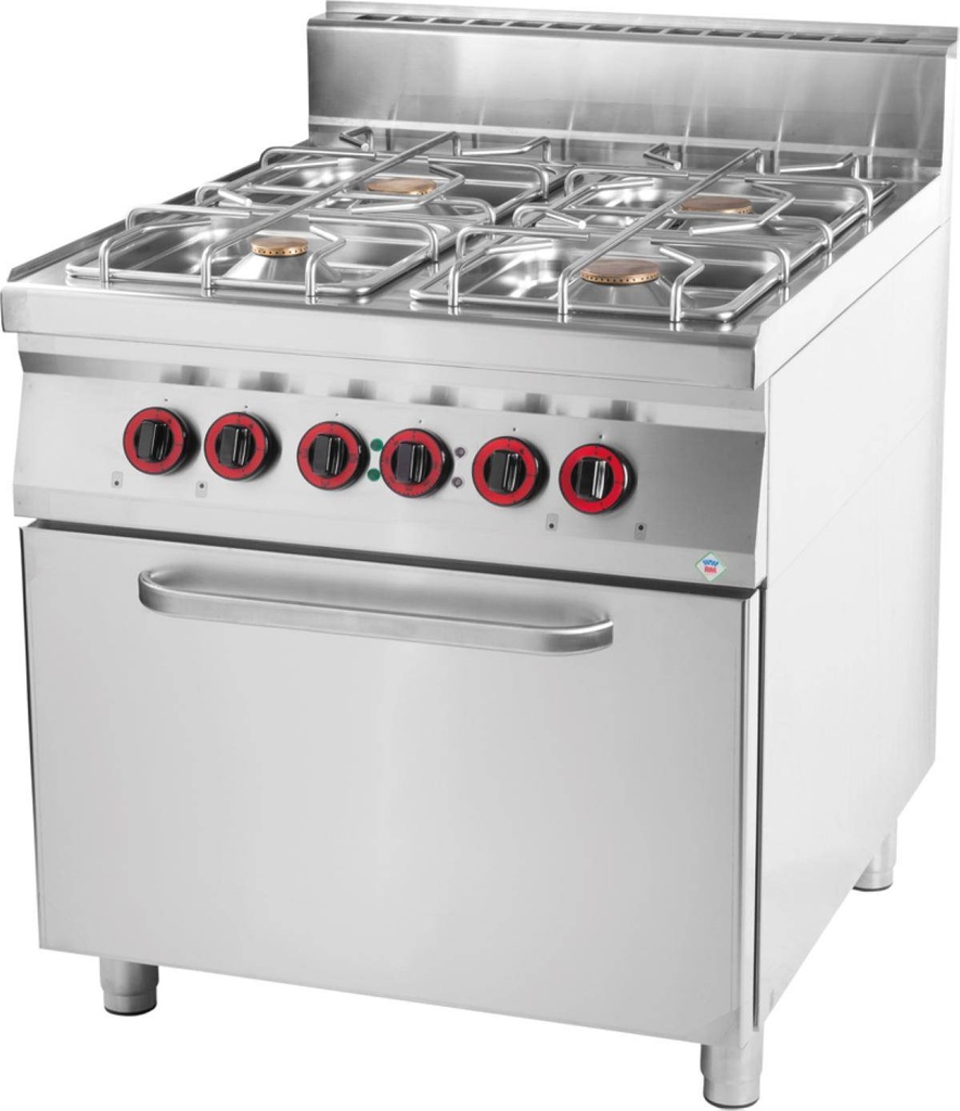 Thermik Serie 900 I Gasherd mit Backofen I SPT-90/8021GE
