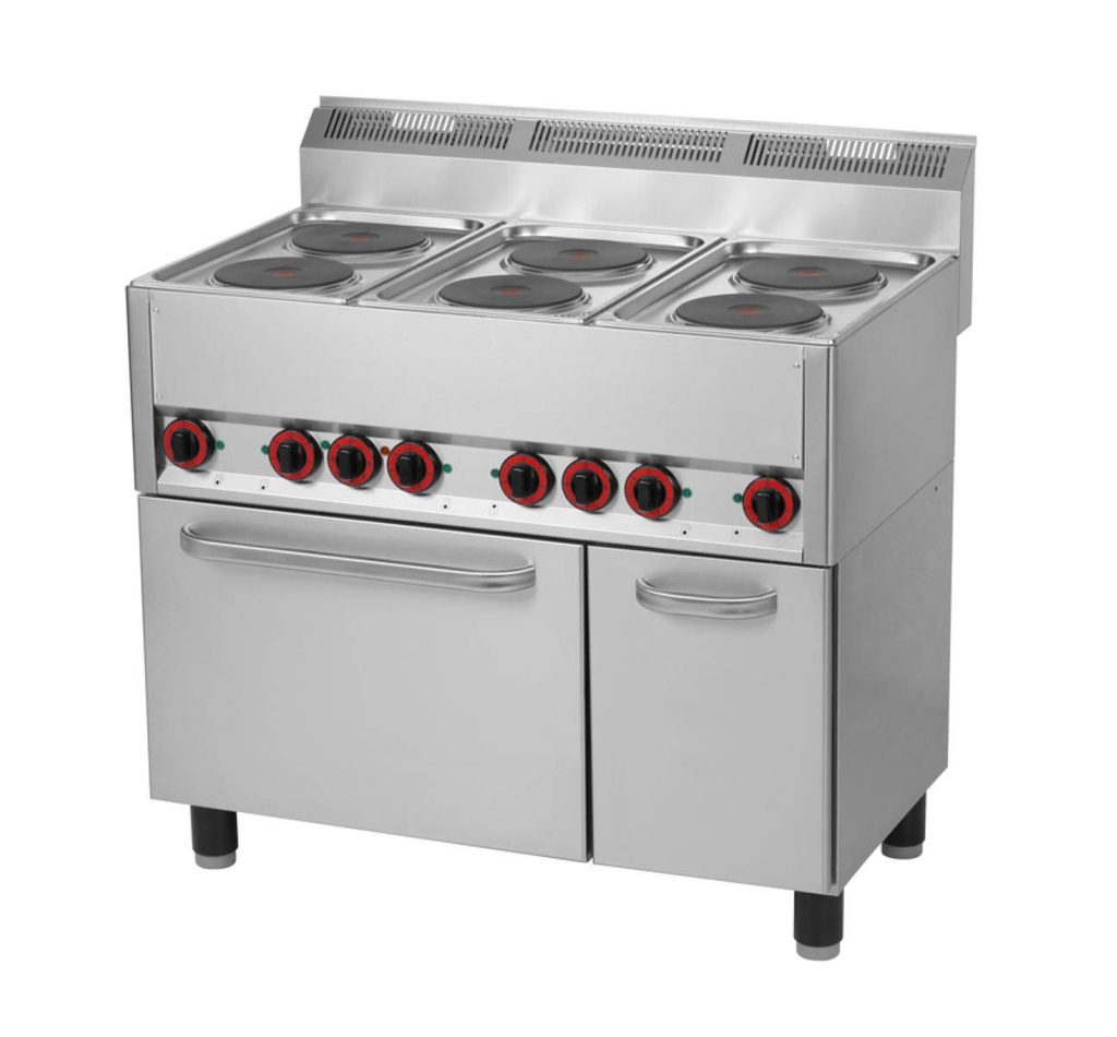 Thermik Serie 600 I Elektroherd mit Elektrobackofen I SPT-90ELS