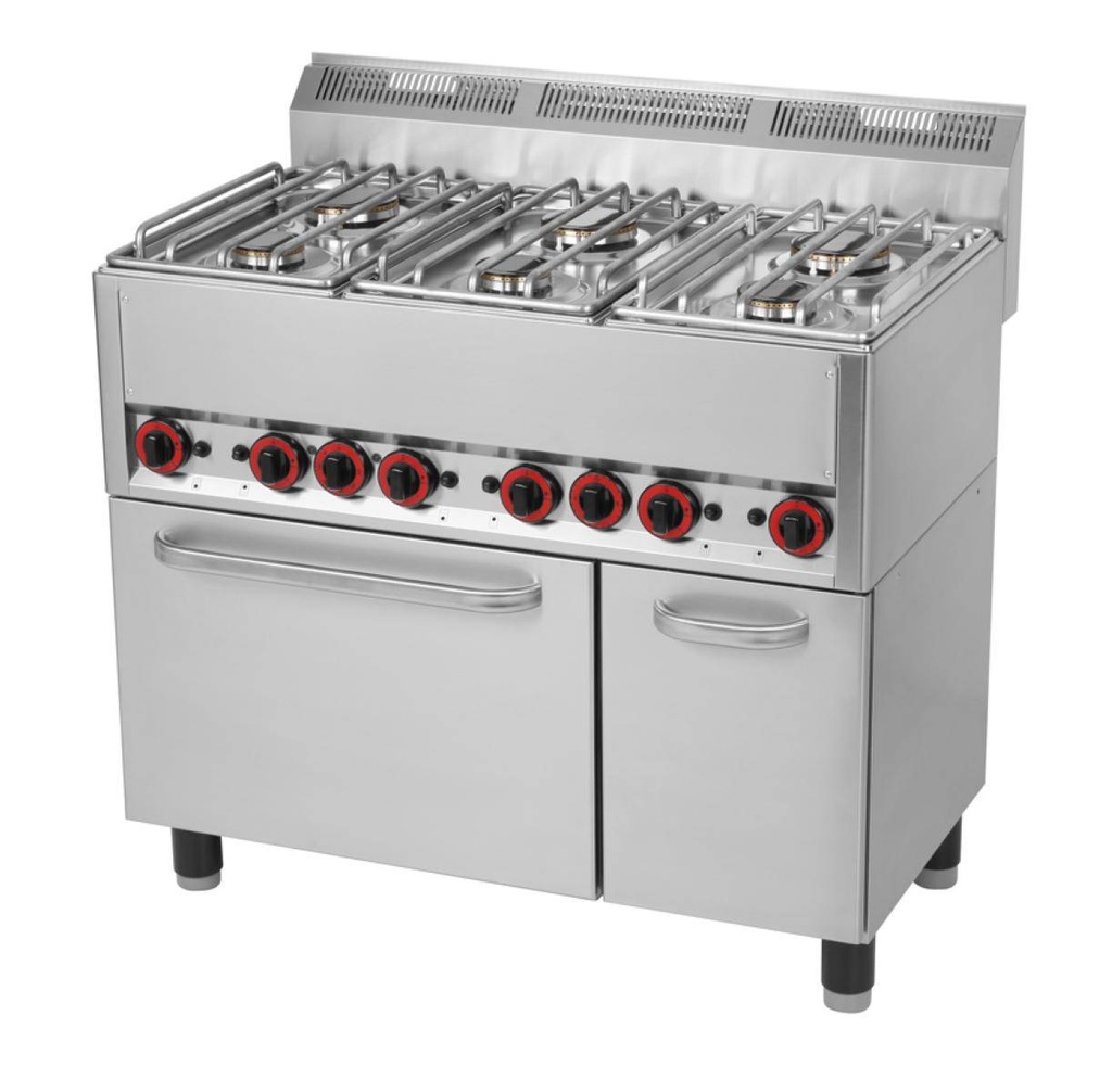 Thermik Serie 600 I Gasherd mit Elektrobackofen I SPT-90GL
