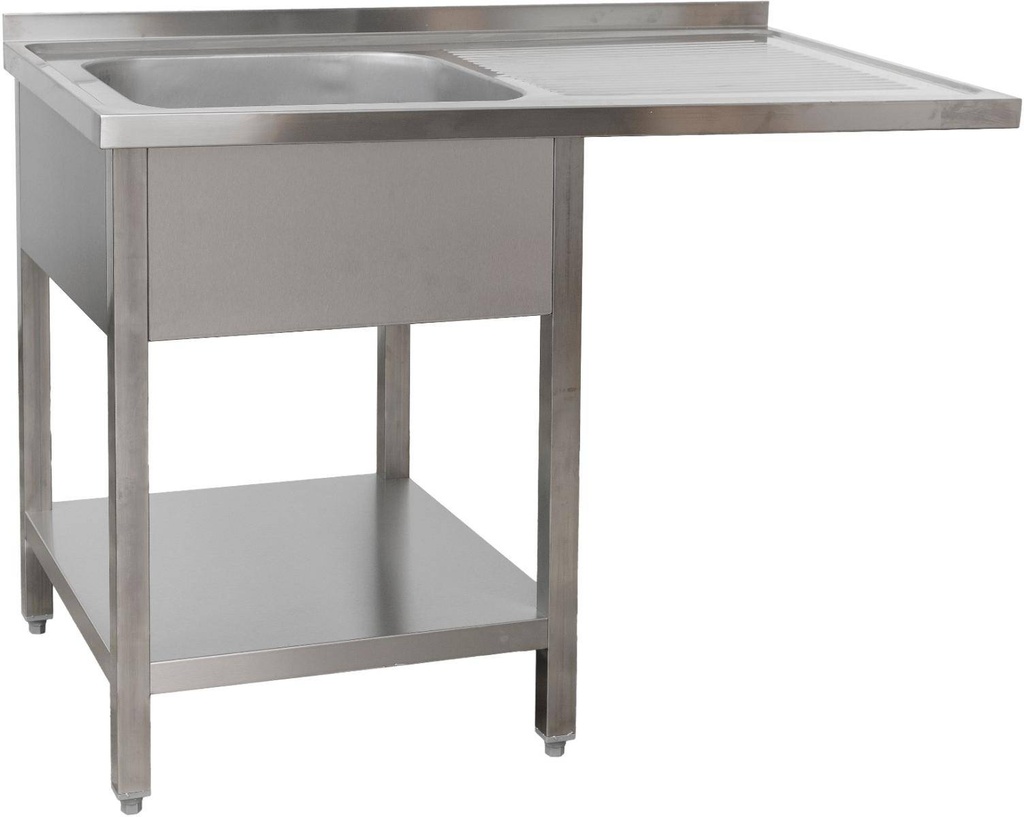 Spülzentrum 1200 x 700 x 850 mm 1 Becken links, mit Grundboden      700 mm Tiefe
