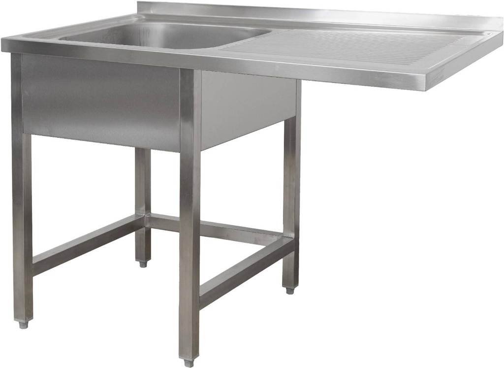 Spülzentrum 1200 x 600 x 850 mm 1 Becken links, ohne Grundboden      600 mm Tiefe