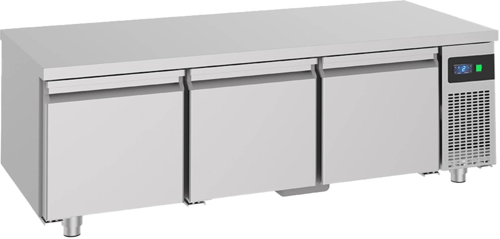 Unterbaukühltisch mit 3 Schubladen  -2 bis +8°C 1.600x700x600 mm