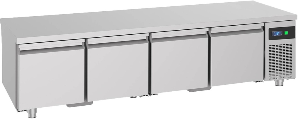 Unterbaukühltisch mit 4 Schubladen -2 bis +8°C 2.130x700x600 mm