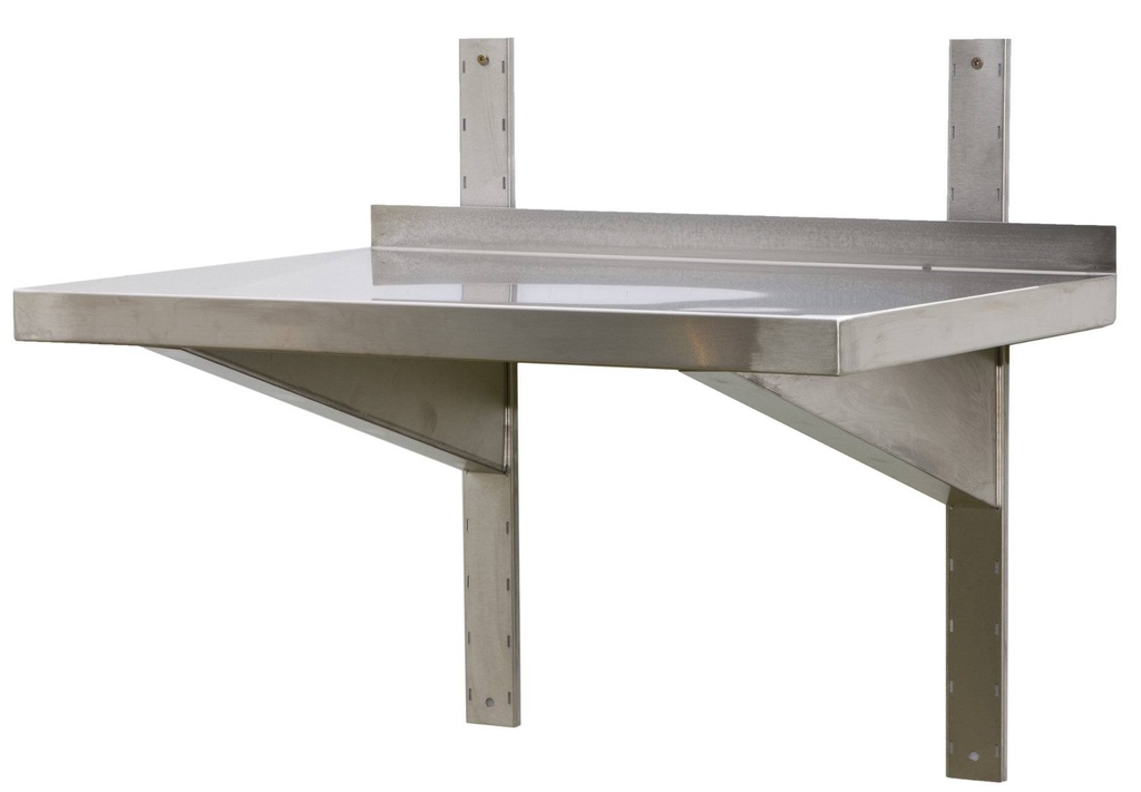Edelstahl Wandboard mit Aufkantung | Bautiefe 400 mm | AISI 304