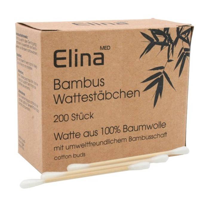 Wattestäbchen "Elina", Bambus | 200 Stück