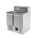 Pizza-Saladette / 2-fach - mit 2 Türen, 900 x 700 mm