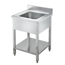 Spültisch / 1 Becken, 600 x 700 mm