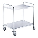 Servierwagen Edelstahl / 2 Böden, 860 x 540 mm