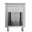 Kassentisch mit Schublade "grau", 600 x 820 mm