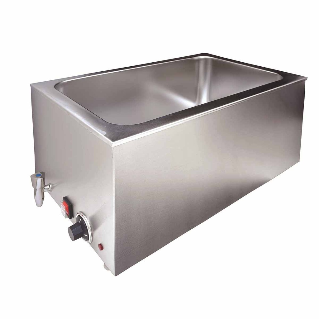 Bain-Marie mit Ablasshahn GN1/1, 338 x 600 mm