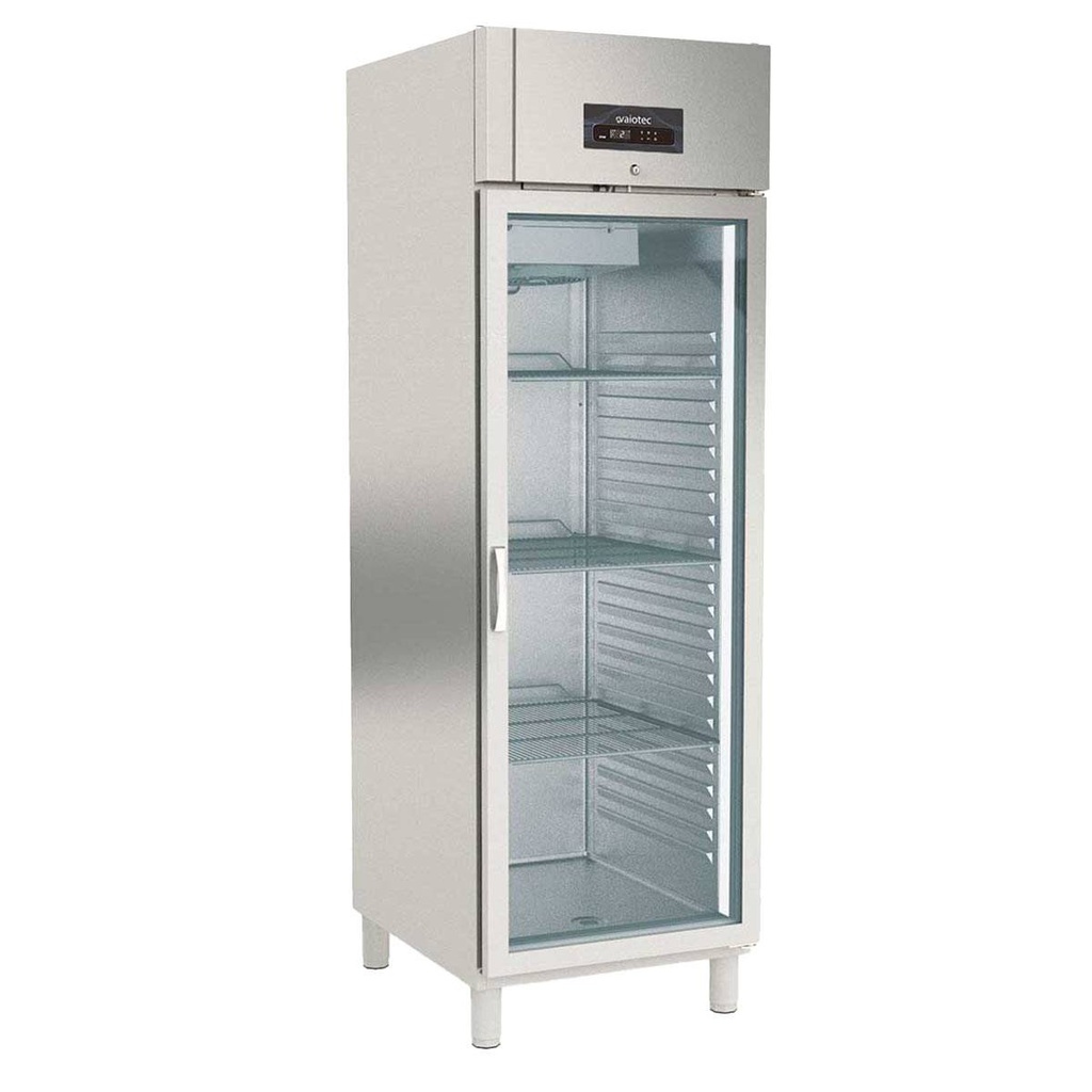TOPLINE Kühlschrank / 1-türig GN 2/1 - Glas, 660 x 850 mm