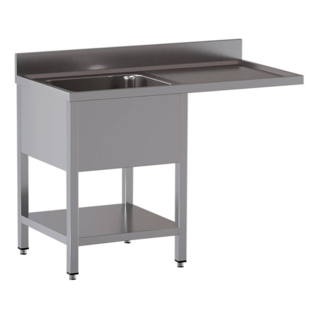 TOPLINE Spülcenter / 1 Becken links, 1200 x 700 mm