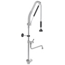 TOPLINE Geschirrwaschbrause mit Schwenkauslauf / 2 Mischventilen & Zug-Automatik - Einloch, 140 x 350 mm