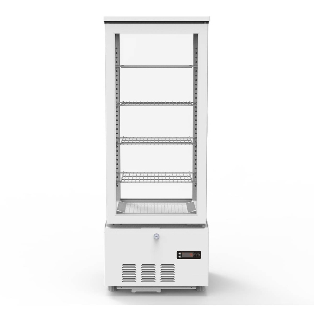 TOPLINE Kühlvitrine 4-fach / 92 Liter "weiß", 434 x 398 mm